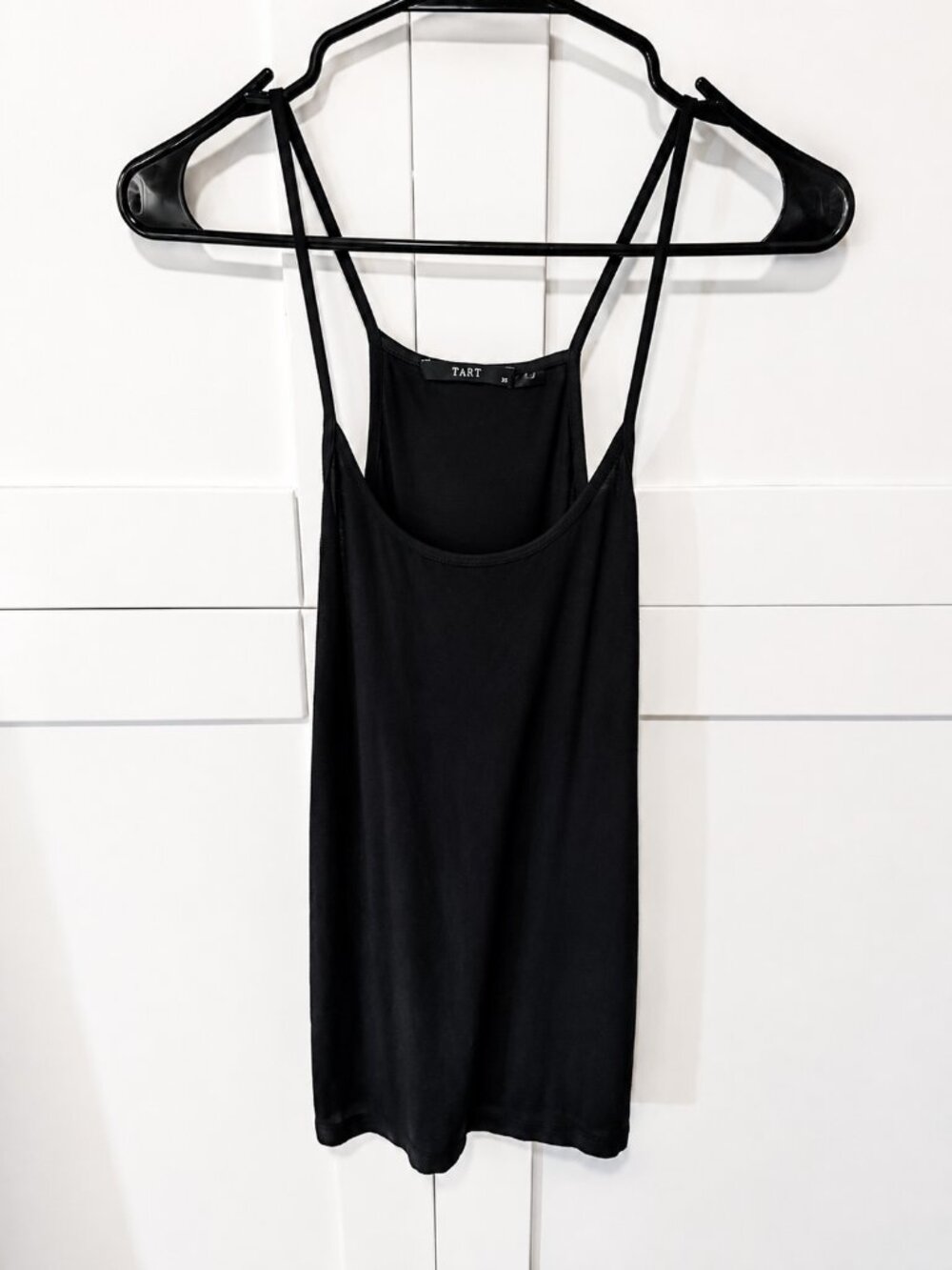 Tart Black Racerback Tank Top XS Modal Blend Layering Cami Basic